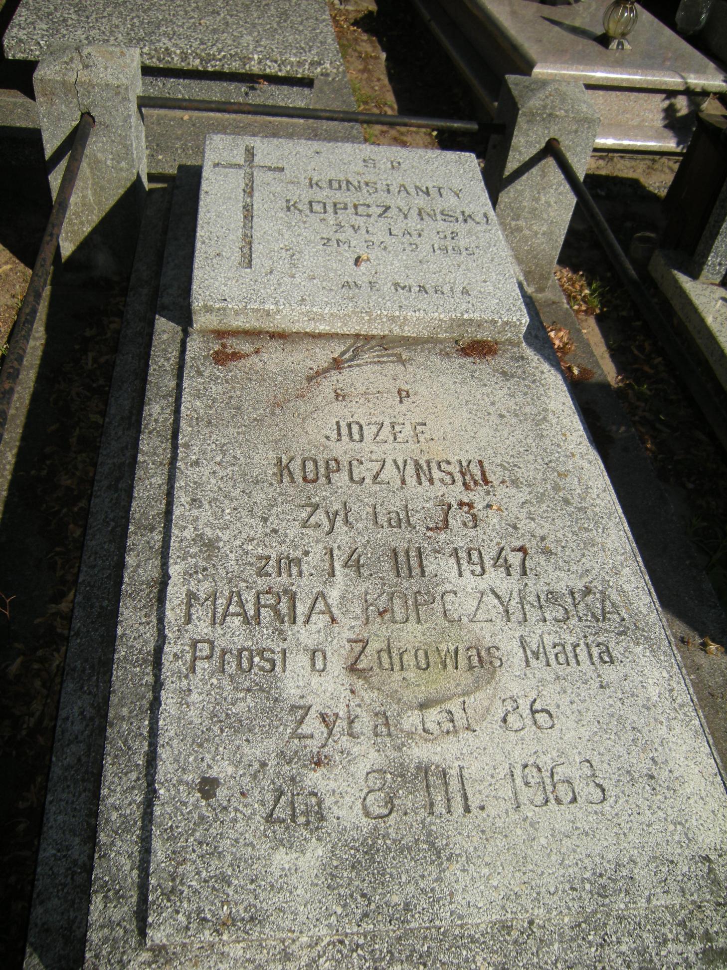 Grób Konstanty Kopczyński